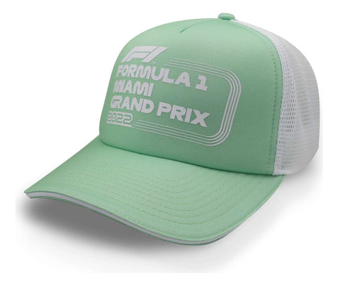 Gorra Formula 1 Trucker Miami Verde Pastel Unitalla
