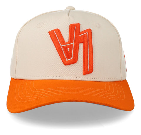 Gorra Overrated Los Ángeles Crema Naranja Beige Unitalla