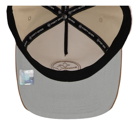 Gorra '47 NFL Steelers Two Tone Hitch Beige Unitalla