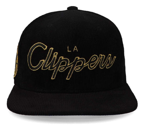 Gorra Mitchell & Ness Nba Cord Script Snapback Clippers Negr