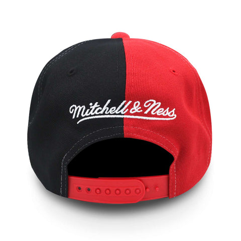 Gorra Mitchell & Ness NBA Split Crown Bulls Rojo Unitalla