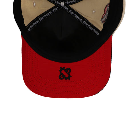Gorra Clover Garments Red Heart Beige Ss24 Unitalla