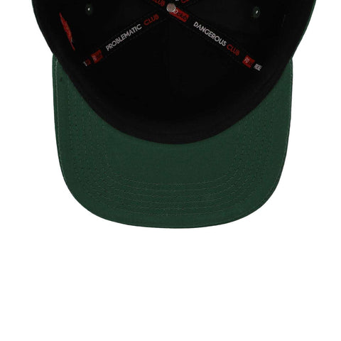 Gorra Problematic Chiquete Oso Snapback Verde Unitalla