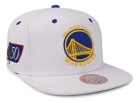 Gorra Mitchell & Ness Nba Golden State White Blanco Unitalla