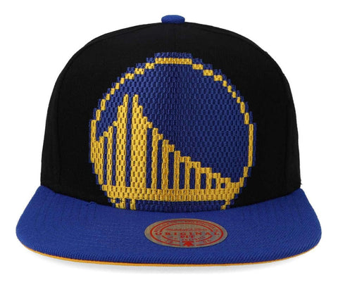 Gorra Mitchell & Ness Nba 8 Bit Xl Snapback Warriors Negro U