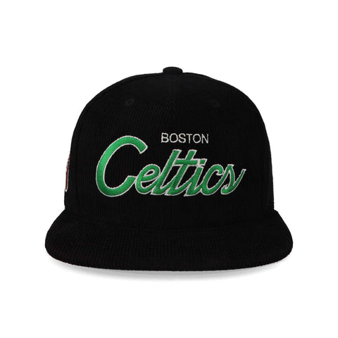 Gorra Mitchell & Ness NBA Cord Script Snap Celtics Negro Uni