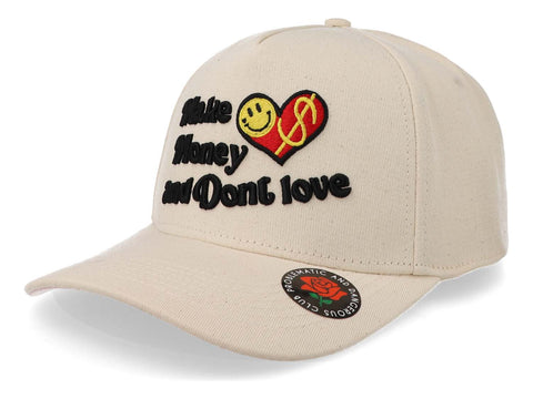 Gorra Problematic Money Love Curva Beige Unitalla