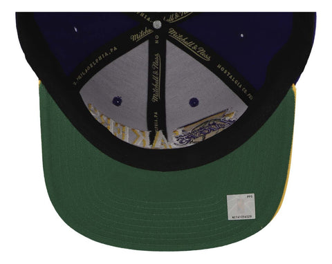 Gorra Mitchell & Ness NBA Lakers Morado/Amarillo Unitalla