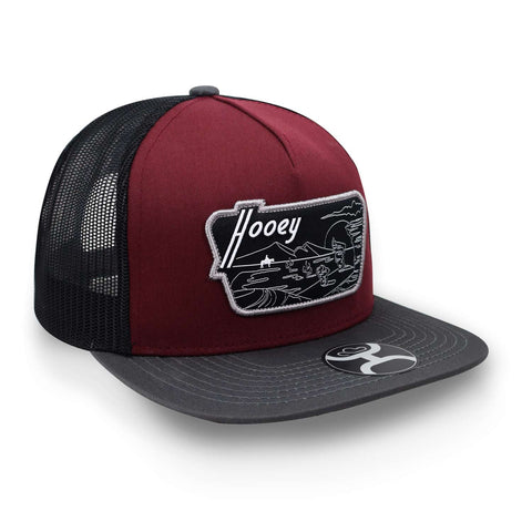 Gorra Hooey Davis 5 Panel Trucker With Patch Vino Unitalla