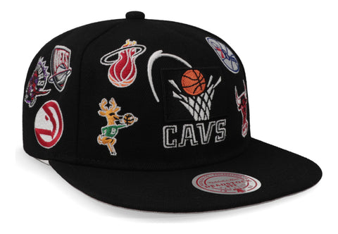 Gorra Mitchell & Ness Nba All Over Conference Cavs Negro Uni