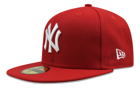 Gorra New Era 59 Fifty MLB Yankees Basic Rojo Cerrada