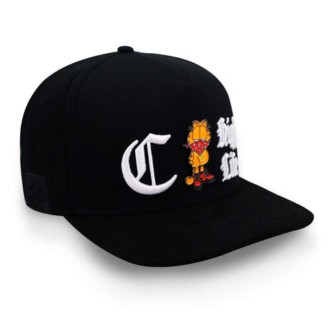 Gorra Cash Only Snapback Orange Cat Negro Unitalla