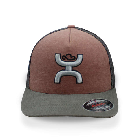 Gorra Hooey 5 Panel Flexfit With Hooey Logo Gris Cerrada