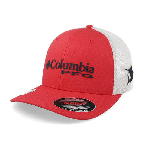 Gorra Columbia Pfg Mesh Ball 1503971 Rojo Cerrada