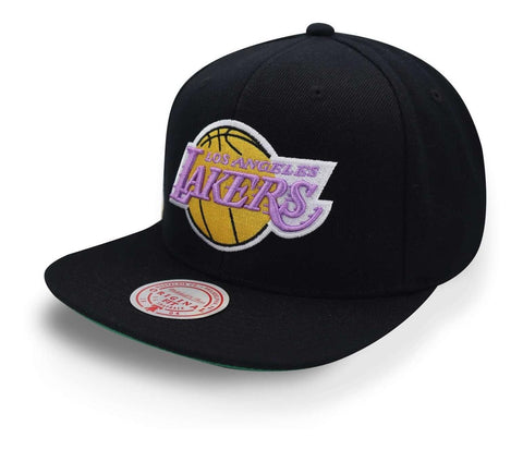 Gorra Mitchell & Ness Nba Lakers Top Spot Hhss2976 Negro Uni