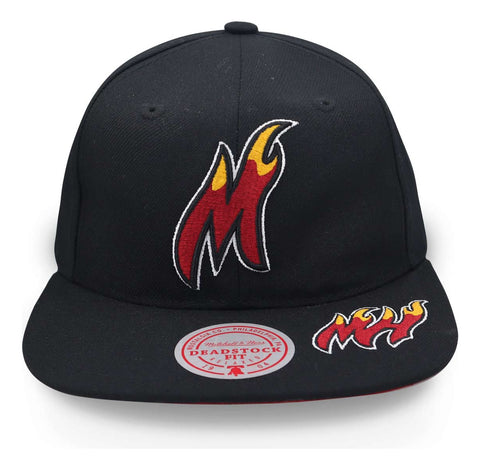Gorra Mitchell & Ness Nba Dead Remix Deadstock Heat Negro Un