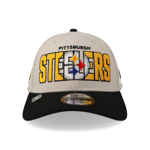 Gorra New Era 39 Thirty NFL Steelers Draft 23 Beige Cerrada