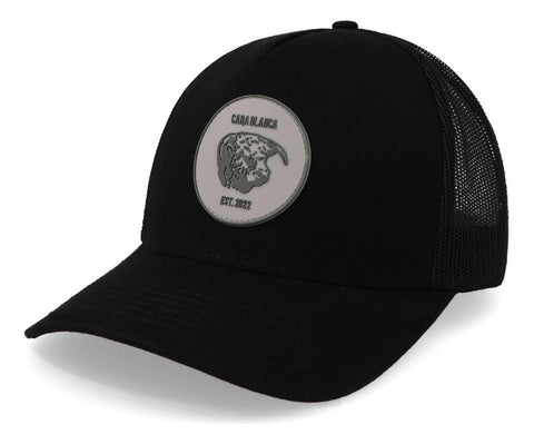 Gorra Cara Blanca Cb05 Silicon Wht Trucker Negro Unitalla