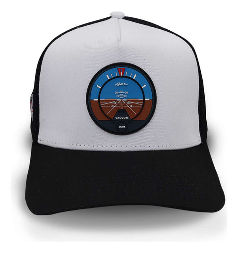 Gorra All In Horizonte White Vic Negro Trucker Blanco Unital