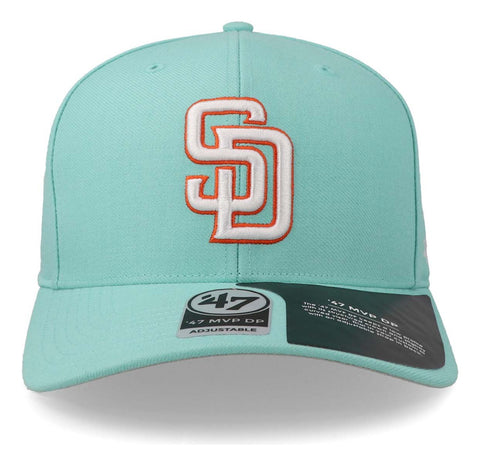 Gorra '47 MLB Padres No Shot MVP Turquesa Unitalla