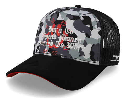 Gorra Jc Hats 2639 Spend Money Camo Negro Unitalla