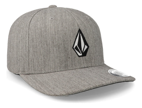 Gorra Volcom Full Stone Hthr D5512321 Flexfit Gris Cerrado