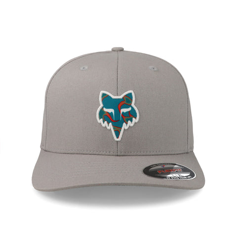 Gorra Fox Flexfit Withered 31609-172 Gris Cerrada