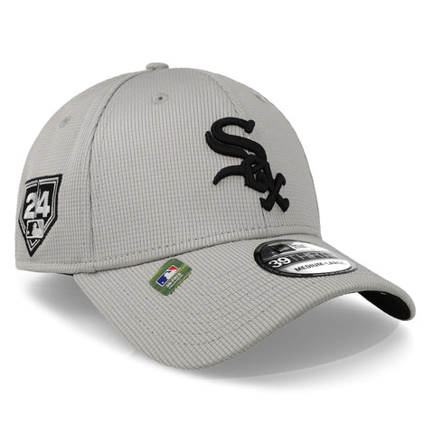 Gorra New Era 39 Thirty MLB White Sox Curva Gris Cerrado