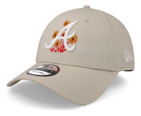 Gorra New Era 9 Forty MLB Braves Flower Icon Gris Unitalla