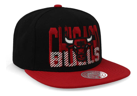 Gorra Mitchell & Ness Nba Cross Check Snapback Bulls Negro U