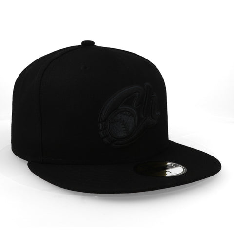 Gorra New Era 59 Fifty LMB Charros Black On Black Cerrada