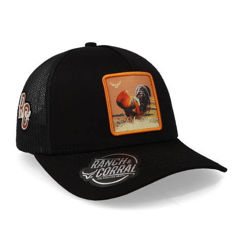 Gorra Ranch & Corral Rooster 13 Rcr13 Negro Unitalla