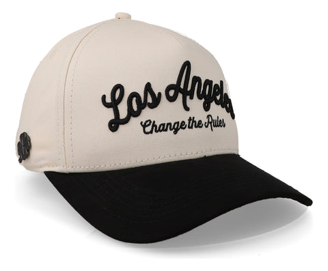 Gorra Cash Only Los Angeles Rules Beige Baseball Unitalla