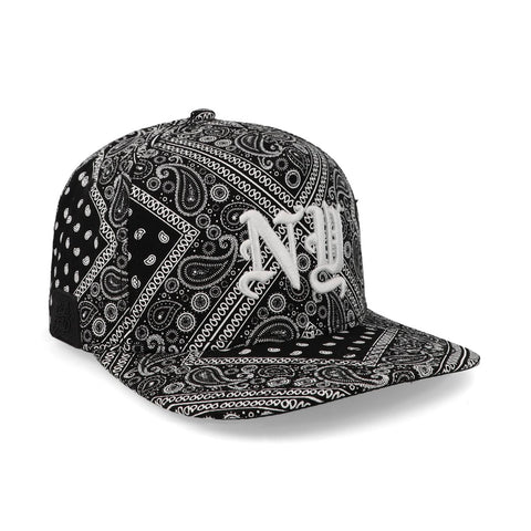 Gorra Cash Only Ny White Paño Negro Unitalla
