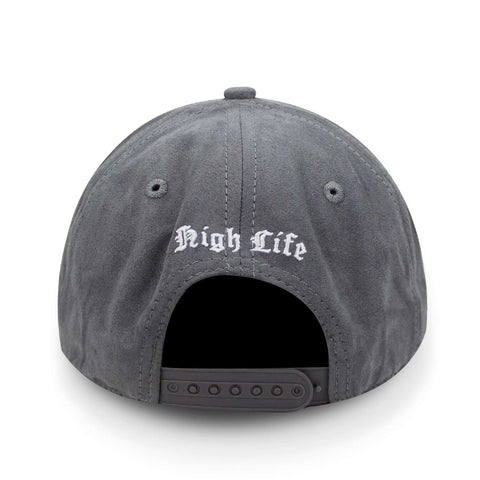Gorra Cash Only Ricky Dolla Suede Snap Gris Unitalla