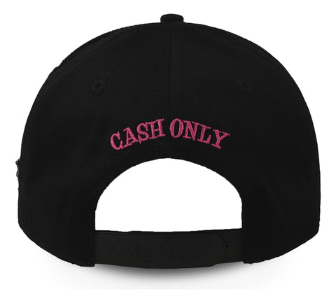 Gorra Cash Only Pantera Mascota Lisa Curva Negra Unitalla