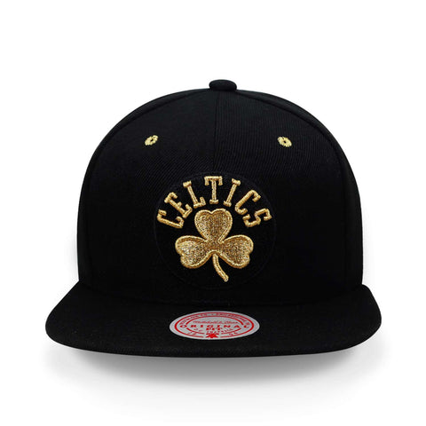 Gorra Mitchell & Ness NBA Fools Gold Snap Celtics Negro Uni