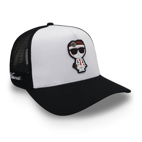 Gorra Viacci Doctor Black And White Trucker Blanco Unitalla