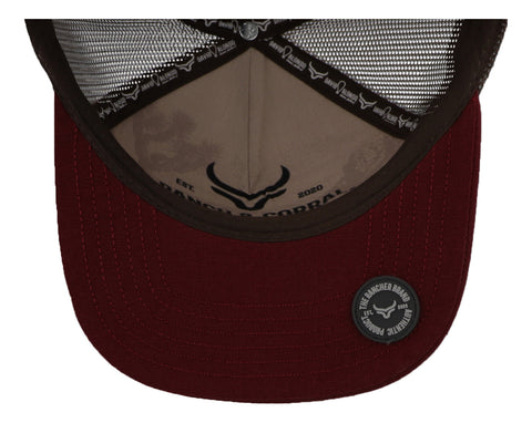 Gorra Ranch & Corral David Alonso 19 Da19 Natural/guindo Uni