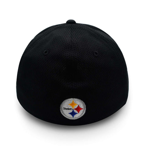 Gorra New Era 39 Thirty NFL Steelers Sideline Coach Negro