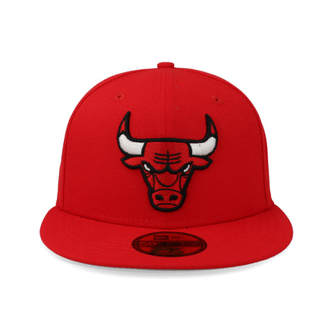 Gorra New Era 59 Fifty NBA Bulls Otc Rojo Cerrada