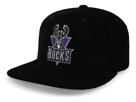 Gorra Mitchell & Ness NBA Bucks Negro Unitalla