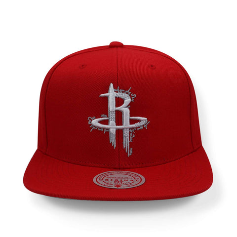Gorra Mitchell & Ness NBA Embroidery Glitch Rockets Rojo Uni