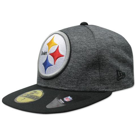 Gorra New Era 59 Fifty NFL Steelers Heather Huge Fit Gris