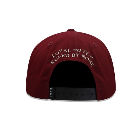 Gorra King London Stepney Peak Oxblood Vino Unitalla