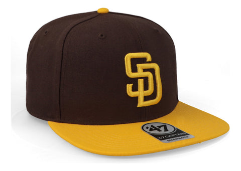 Gorra '47 MLB Padres No Shot Two Tone Captain Café Unitalla