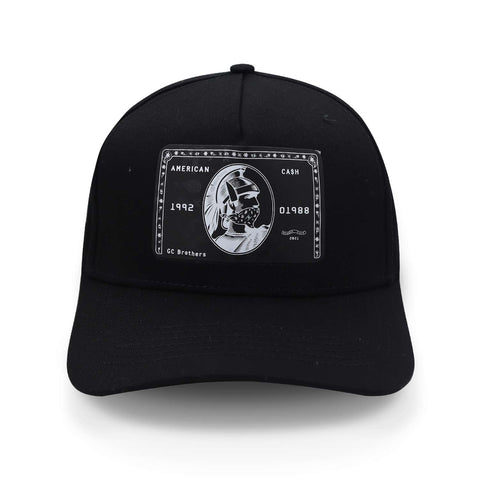 Gorra Gc Brothers Amex Snapback Curva Negro Unitalla