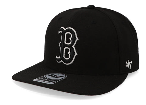 Gorra '47 MLB Red Sox Black and White Negro Unitalla