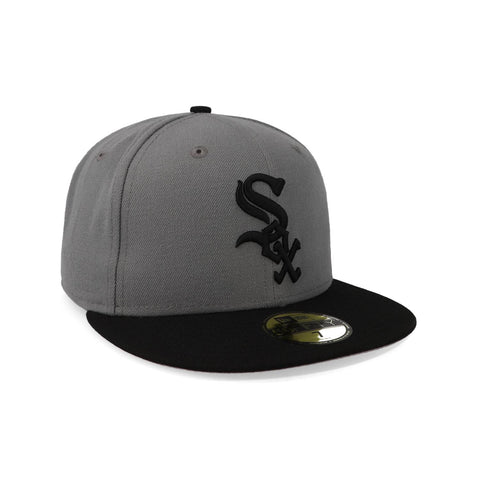 Gorra New Era 59 Fifty MLB White Sox Basic Gris Cerrada
