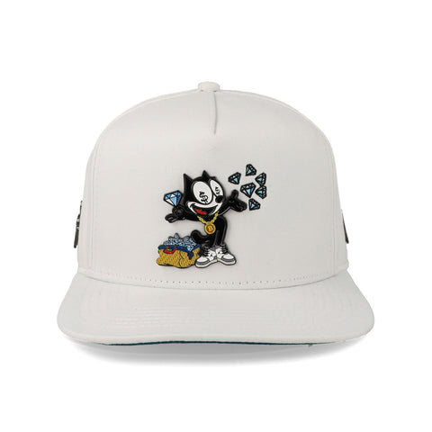 Gorra Cash Only 23 Felix Cat Blanco Unitalla